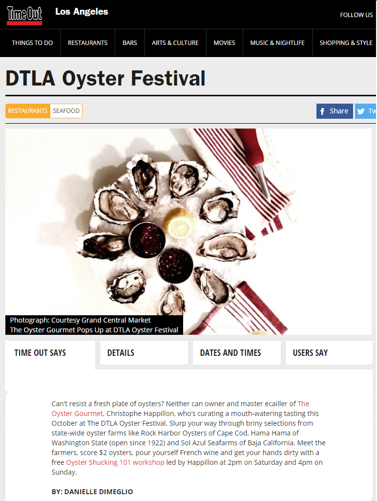 articles oysters LA
